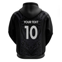 Custom Aotearoa Rugby Zip Hoodie The Blacks-Sporty T90 Style LT03 - Polynesian Pride