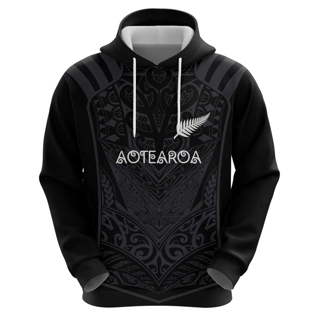 Custom Aotearoa Rugby Zip Hoodie The Blacks-Sporty T90 Style LT03 - Polynesian Pride