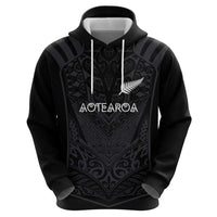 Custom Aotearoa Rugby Zip Hoodie The Blacks-Sporty T90 Style LT03 - Polynesian Pride