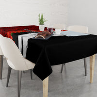 Tonga ANZAC Day Tablecloth Red Poppies Flower Soldier Lest We Forget LT03 - Polynesian Pride