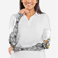American Samoa Flag Day Arm Sleeves Tribal Tattoo with Eagle White