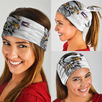 American Samoa Flag Day Neck Gaiter Tribal Tattoo with Eagle White