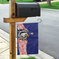 American Samoa Flag Day Garden Flag Tribal Tattoo with Eagle Blue-Red LT03 - Polynesian Pride