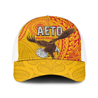 American Samoa Flag Day Baseball Net Cap Fautasi Race Pago Pago-Aeto Eagle Wings Tribal Style