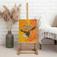 American Samoa Flag Day Canvas Wall Art Fautasi Race Pago Pago-Aeto Eagle Wings Tribal Style