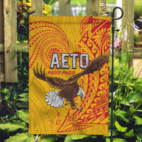American Samoa Flag Day Garden Flag Fautasi Race Pago Pago-Aeto Eagle Wings Tribal Style LT03 Garden Flag Multicolor - Polynesian Pride