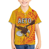 Personalised American Samoa Flag Day Hawaiian Shirt Fautasi Race Pago Pago-Aeto Eagle Wings Tribal Style LT03 - Polynesian Pride