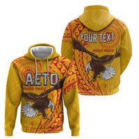Personalised American Samoa Flag Day Hoodie Fautasi Race Pago Pago-Aeto Eagle Wings Tribal Style LT03 - Polynesian Pride