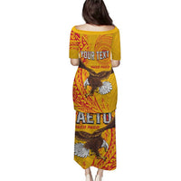 Personalised American Samoa Flag Day Puletasi Fautasi Race Pago Pago-Aeto Eagle Wings Tribal Style LT03 - Polynesian Pride