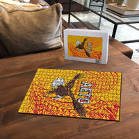 American Samoa Flag Day Puzzle Fautasi Race Pago Pago-Aeto Eagle Wings Tribal Style