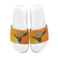 American Samoa Flag Day Slide Sandals Fautasi Race Pago Pago-Aeto Eagle Wings Tribal Style