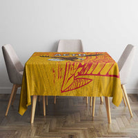 American Samoa Flag Day Tablecloth Fautasi Race Pago Pago-Aeto Eagle Wings Tribal Style LT03 - Polynesian Pride