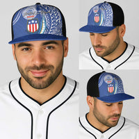 American Samoa Flag Day Baseball Net Cap Fautasi Race Fagatogo-Iseula O Le Moana Sailfish Tribal Style LT03 - Polynesian Pride