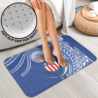 American Samoa Flag Day Bathroom Set Fautasi Race Fagatogo-Iseula O Le Moana Sailfish Tribal Style LT03 - Polynesian Pride