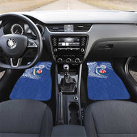 Personalised American Samoa Flag Day Car Mats Fautasi Race Fagatogo-Iseula O Le Moana Sailfish Tribal Style LT03 Set 2pcs - Front Multicolor - Polynesian Pride
