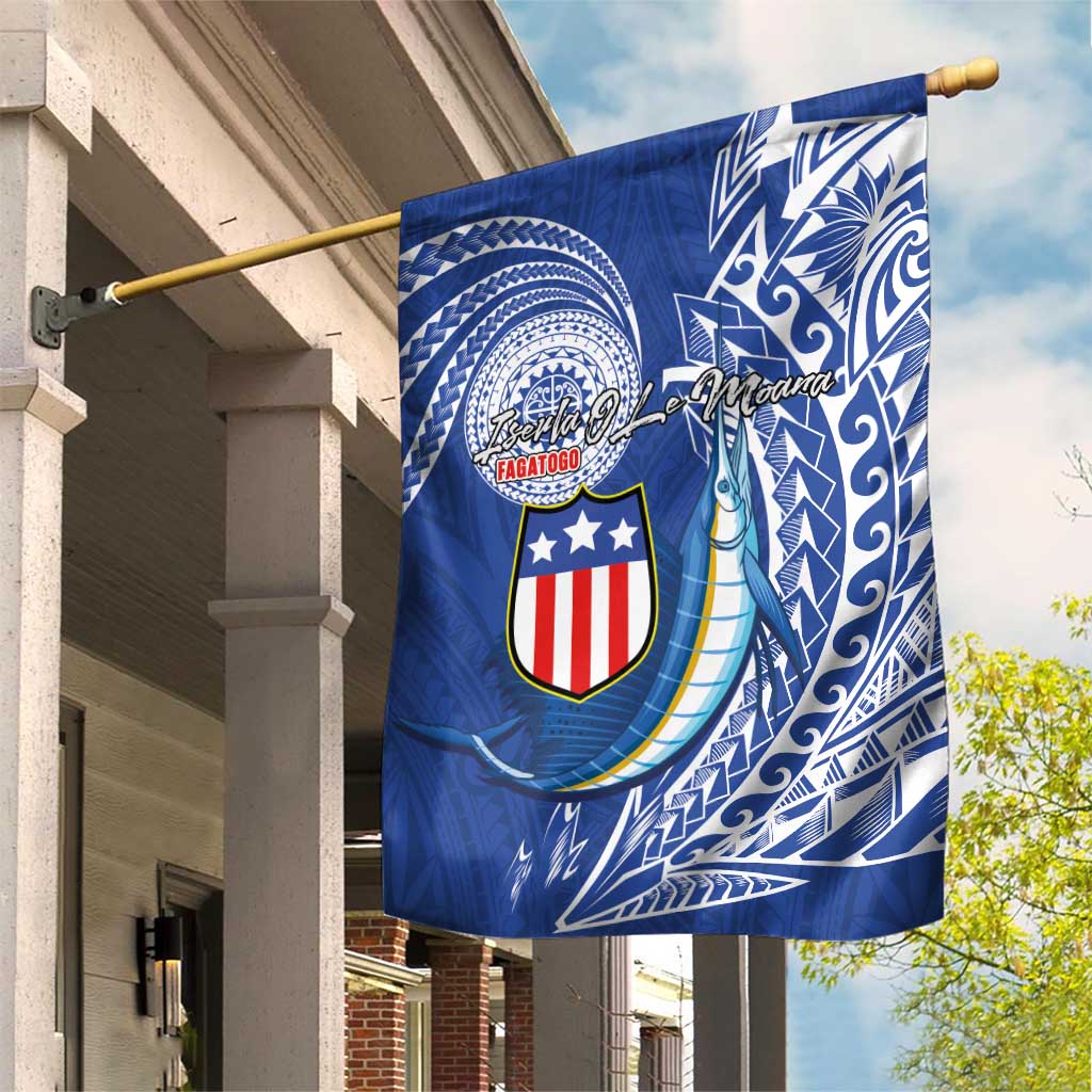 American Samoa Flag Day Garden Flag Fautasi Race Fagatogo-Iseula O Le Moana Sailfish Tribal Style LT03 House Flag Multicolor - Polynesian Pride