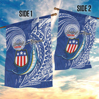 American Samoa Flag Day Garden Flag Fautasi Race Fagatogo-Iseula O Le Moana Sailfish Tribal Style LT03 - Polynesian Pride
