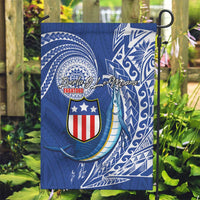 American Samoa Flag Day Garden Flag Fautasi Race Fagatogo-Iseula O Le Moana Sailfish Tribal Style LT03 Garden Flag Multicolor - Polynesian Pride