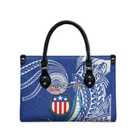 American Samoa Flag Day Leather Bag Fautasi Race Fagatogo-Iseula O Le Moana Sailfish Tribal Style LT03 - Polynesian Pride