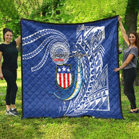 American Samoa Flag Day Quilt Fautasi Race Fagatogo-Iseula O Le Moana Sailfish Tribal Style LT03 - Polynesian Pride