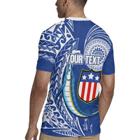Personalised American Samoa Flag Day Rugby Jersey Fautasi Race Fagatogo-Iseula O Le Moana Sailfish Tribal Style LT03 - Polynesian Pride