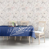 American Samoa Flag Day Tablecloth Fautasi Race Fagatogo-Iseula O Le Moana Sailfish Tribal Style LT03 - Polynesian Pride