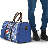 American Samoa Flag Day Travel Bag Fautasi Race Fagatogo-Iseula O Le Moana Sailfish Tribal Style LT03 - Polynesian Pride
