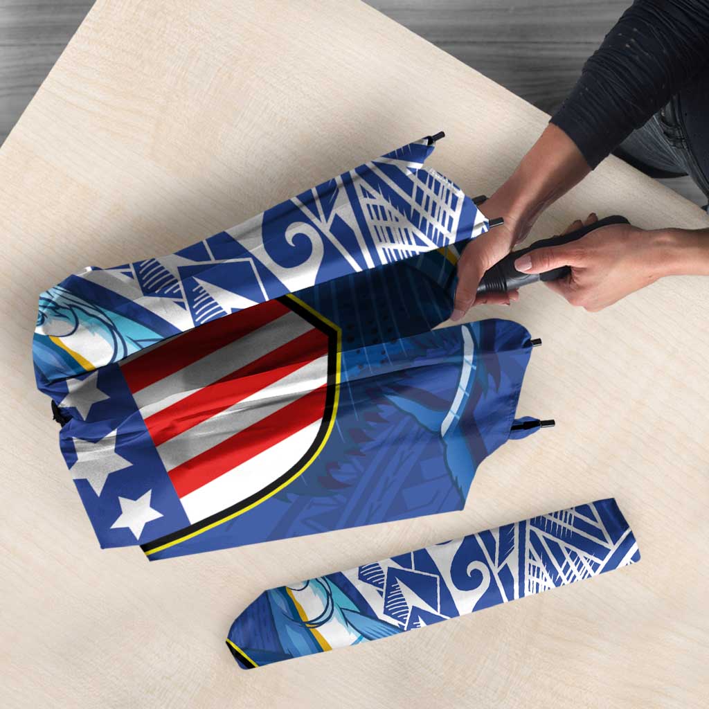 American Samoa Flag Day Umbrella Fautasi Race Fagatogo-Iseula O Le Moana Sailfish Tribal Style LT03 - Polynesian Pride