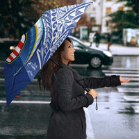 American Samoa Flag Day Umbrella Fautasi Race Fagatogo-Iseula O Le Moana Sailfish Tribal Style LT03 - Polynesian Pride