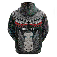New Zealand Hei Tiki Hoodie Maori Green Papua Shell Pattern LT03 - Polynesian Pride