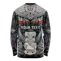 New Zealand Hei Tiki Long Sleeve Shirt Maori Green Papua Shell Pattern LT03 - Polynesian Pride