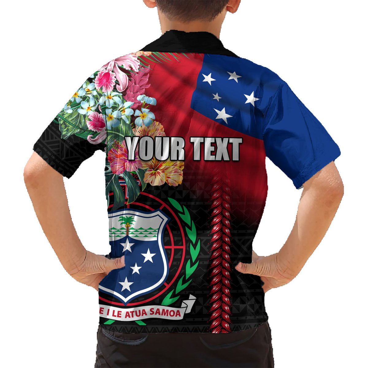 Personalised Samoa Indenpendence Day Hawaiian Shirt Tropical Samoan Coat of Arms With Siapo Pattern LT03 - Polynesian Pride