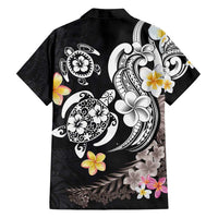 Hawaiian Tropical Plumeria Turtles Family Matching Summer Maxi Dress and Hawaiian Shirt Polynesian Art Tattoo LT03 - Polynesian Pride