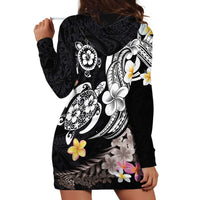 Hawaiian Tropical Plumeria Turtles Hoodie Dress Polynesian Art Tattoo LT03 - Polynesian Pride