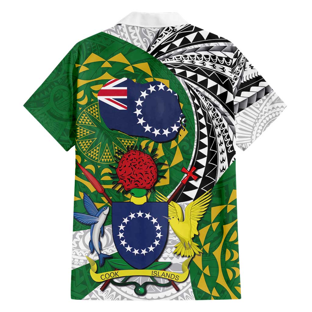 Cook Islands Independence Day Hawaiian Shirt National Flag and Emblem with Tatau Tattoo LT03 - Polynesian Pride