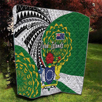 Cook Islands Independence Day Quilt National Flag and Emblem with Tatau Tattoo LT03 - Polynesian Pride