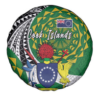 Cook Islands Independence Day Spare Tire Cover National Flag and Emblem with Tatau Tattoo LT03 - Polynesian Pride