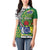 Cook Islands Independence Day Women Polo Shirt National Flag and Emblem with Tatau Tattoo