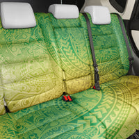 Hawaiian Turtles and Leis Back Car Seat Cover Tribal Kakau Pattern Fresh Summer Vibe