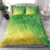 Hawaiian Turtles and Leis Bedding Set Tribal Kakau Pattern Fresh Summer Vibe LT03 - Polynesian Pride