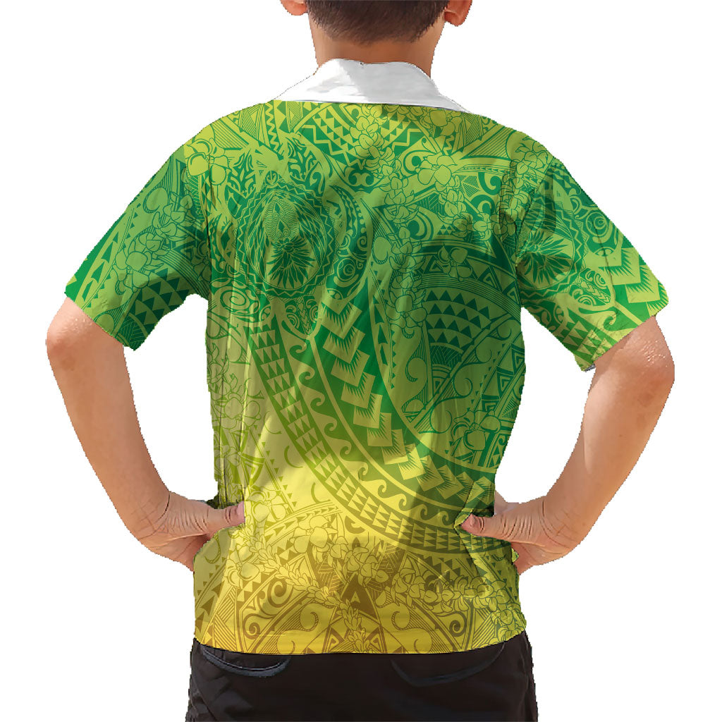 Hawaiian Turtles and Leis Family Matching Mermaid Dress and Hawaiian Shirt Tribal Kakau Pattern Fresh Summer Vibe