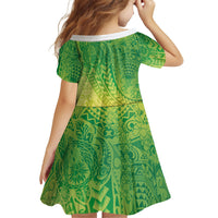 Hawaiian Turtles and Leis Family Matching Puletasi and Hawaiian Shirt Tribal Kakau Pattern Fresh Summer Vibe