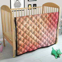 Hawaiian Turtles and Leis Quilt Tribal Kakau Pattern Peach Fuzz Color