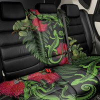 New Zealand Chameleon and Gecko Back Car Seat Cover Maori Silver Fern and Pohutukawa Decoration LT03 - Polynesian Pride
