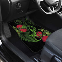 New Zealand Chameleon and Gecko Car Mats Maori Silver Fern and Pohutukawa Decoration LT03 - Polynesian Pride