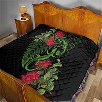 New Zealand Chameleon and Gecko Quilt Maori Silver Fern and Pohutukawa Decoration LT03 - Polynesian Pride