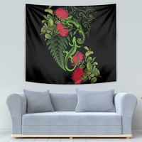 New Zealand Chameleon and Gecko Tapestry Maori Silver Fern and Pohutukawa Decoration LT03 - Polynesian Pride