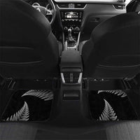 Personalised New Zealand Maori Art Tattoo and Silver Fern Car Mats LT03 Set 2pcs - Back Black - Polynesian Pride