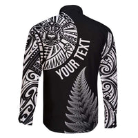 Personalised New Zealand Maori Art Tattoo and Silver Fern Family Matching Puletasi and Hawaiian Shirt LT03 - Polynesian Pride