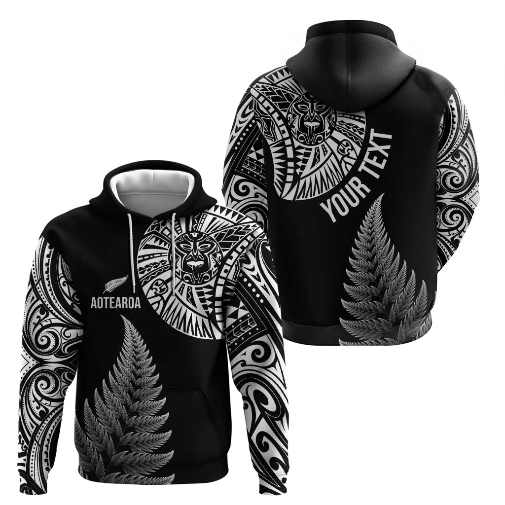Personalised New Zealand Maori Art Tattoo and Silver Fern Hoodie LT03 - Polynesian Pride